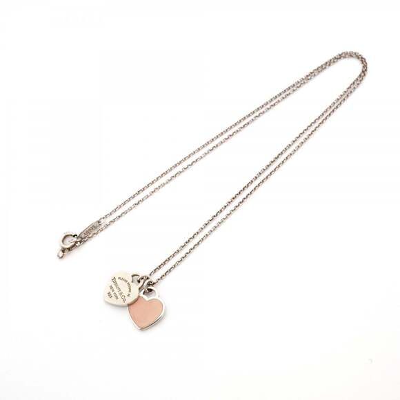 Tiffany & Co. Return to Heart Necklace, Sterling Silver 925, Pink, Women's - Picture 3 of 7